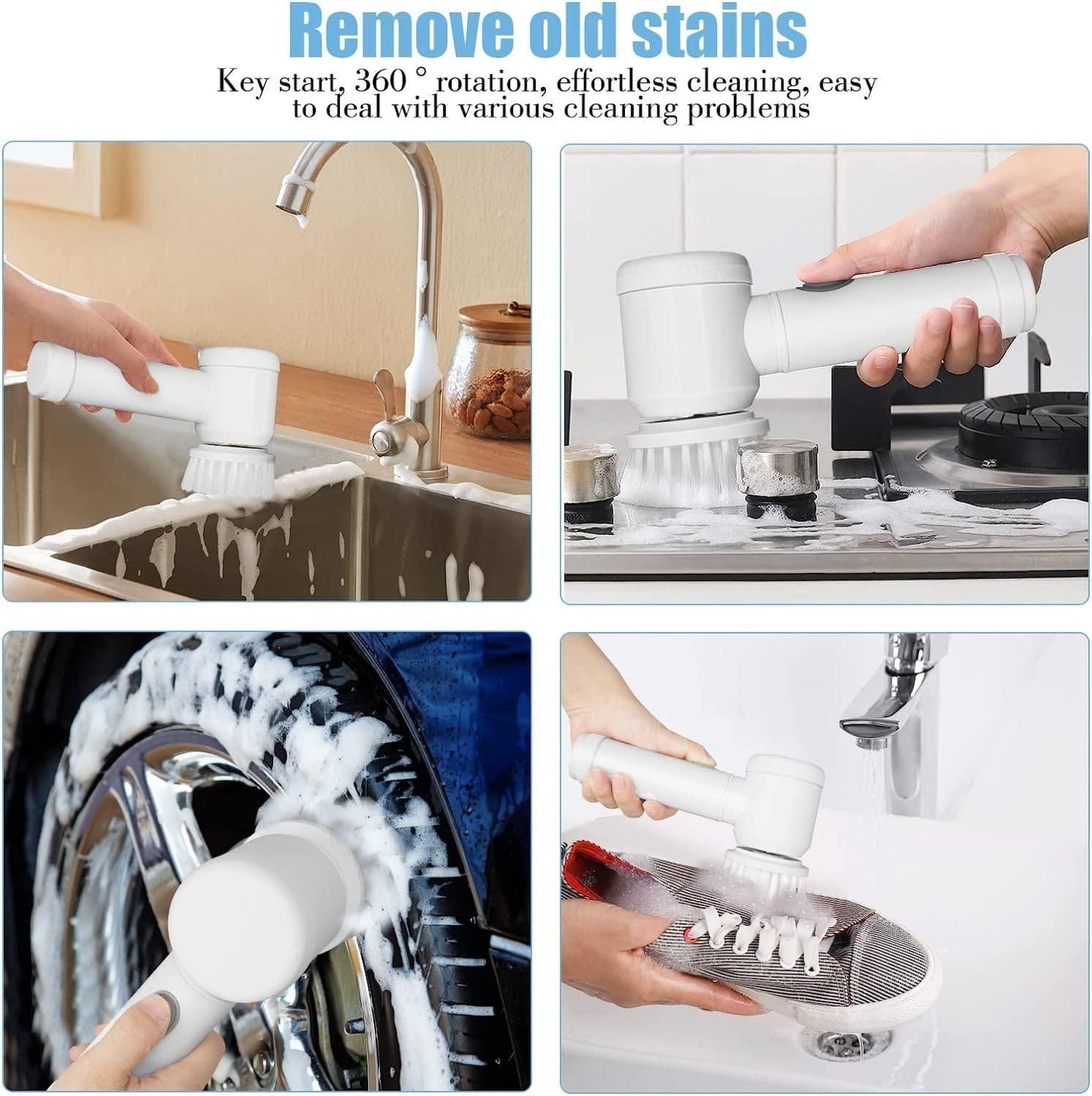 Multi-Functional Electric Cleaning Brush